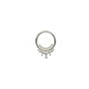 ARGOLA CLICKER AÇO MODELO INDIANO MOD2 - Imagem 1