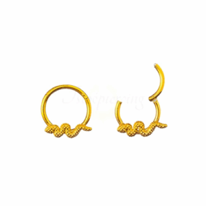 SEGMENTO CLICKER AÇO PVD GOLD COBRA - 10MM - Imagem 1