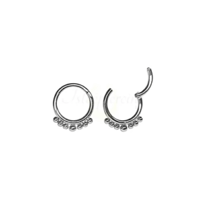 ARGOLA CLICKER AÇO C/ 7 ESFERAS MINI - Imagem 1