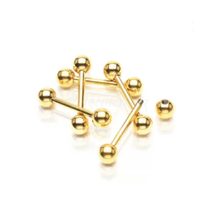 MICRO RETO BANHADO A OURO 1.2 X 8 X 3MM - Imagem 1