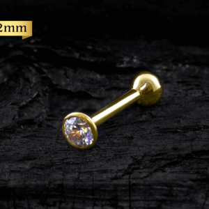 MICRO RETO PONTO DE LUZ OURO CRAV. INGLESA - AMARELO / 2.0MM - Imagem 1