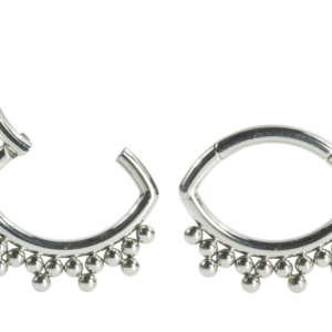 SEGMENTO CLICKER TITÂNIO OVAL INDIANO - 1.2X 10MM - Imagem 1