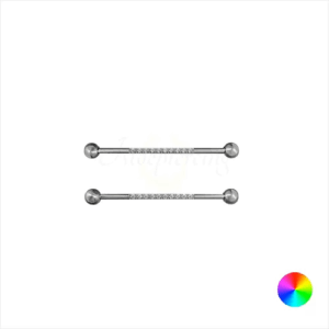 TRANSVERSAL TITÂNIO R/I CRAVEJADO C/ ZIRCÔNIA - 1.6MM - Imagem 1