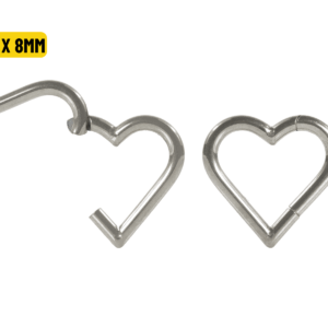 HEART CLICKER AÇO - 1.2 X 8MM - Imagem 1