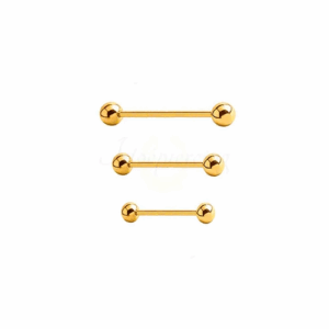 MICRO RETO PVD GOLD 1.2 X 8 X 3MM - Imagem 1