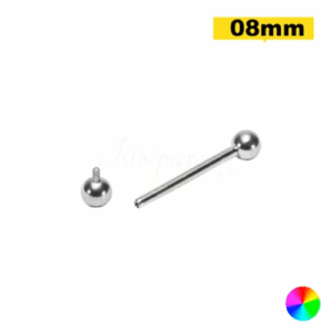 MICRO RETO TITÂNIO NATURAL R/INTERNA 1.2 X 8 X 3MM - Imagem 1
