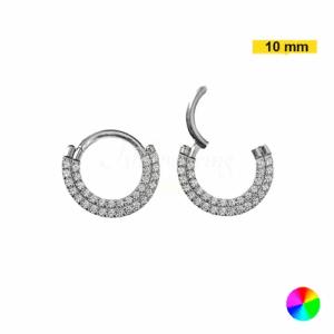 SEGMENTO CLICKER TITÂNIO DUPLO CRAVEJADO - 10MM - Imagem 1