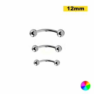 MICRO CURVO TITÂNIO NATURAL 1.2 X 12 X 3MM - Imagem 1