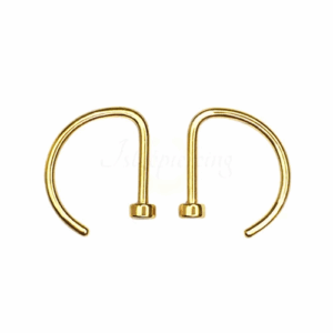 NOSTRIL ARGOLA PVD GOLD OPEN D - 8MM - Imagem 1