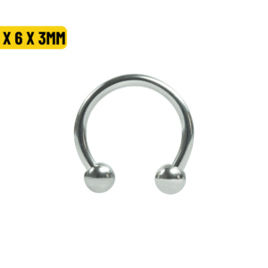 FERRADURA AÇO 1.2 X 6 X 3MM - Imagem 1