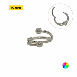 SEGMENTO CLICKER TITÂNIO TWISTER - 10MM - Imagem 1