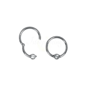 CAPTIVE CLICKER AÇO C/ STRASS - 8MM - Imagem 1