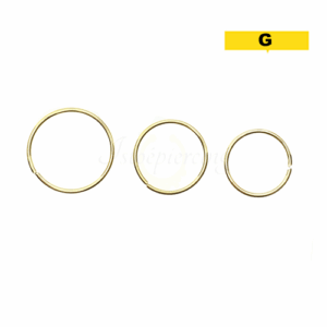 NOSTRIL ARGOLA BANHADO A OURO - G - Imagem 1
