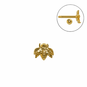 MICRO-RETO ABELHA C52 - BANHADO A OURO - Imagem 1
