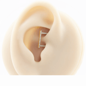 SEGMENTO TITÂNIO CLICKER MEIA ARGOLA CRAVEJADA - 8MM - Imagem 3