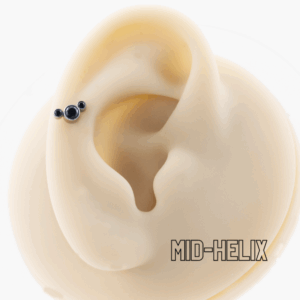LABRET TITÂNIO R/I MICKEY -  BLACK - Imagem 3