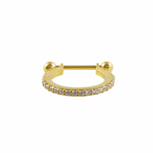 CONCH 1 FILEIRA PRATA 950 - CH3 BANHADO A OURO - Imagem 1