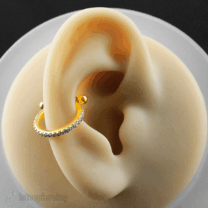 CONCH 1 FILEIRA PRATA 950 - CH3 BANHADO A OURO - Imagem 2