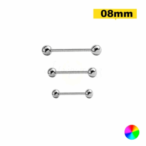 MICRO RETO TITÂNIO NATURAL - 1.2 X 8 X 3MM - Imagem 1