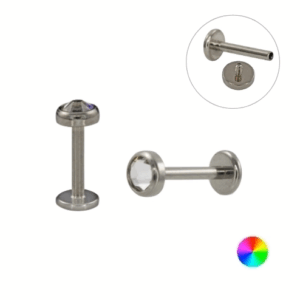 LABRET TITÂNIO R/I FLAT - 1.2 X 8 X 4MM - Imagem 1