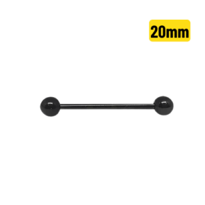 BARBELL TITÂNIO PVD BLACK 1.6 X 20 X 5MM - Imagem 1