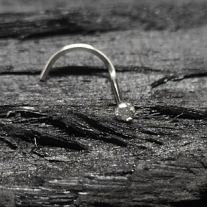 NOSTRIL OURO 18K C/ GARRAS - BRANCO - NO058 - Imagem 1