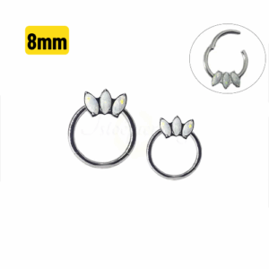 SEGMENTO CLICKER AÇO C/ OPALA - 8MM - Imagem 1