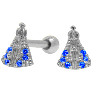 MICRO RETO NOSSA SENHORA C275 - AZUL - PRATA/ AÇO - Imagem 1