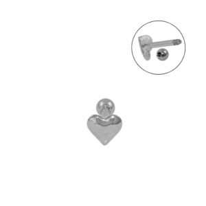 MICRO RETO CORAÇÃO - BANHADO A RÓDIO - Imagem 1