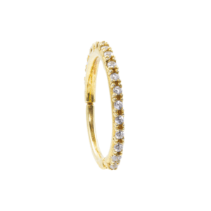 CONCH CLICKER CRAVEJADO PRATA ART7 - BANHADO A OURO - Imagem 1