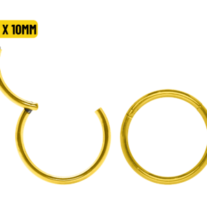 SEGMENTO CLICKER TITÂNIO PVD GOLD - 1.2 X 10MM - Imagem 1