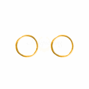 NOSTRIL ARGOLA TITÂNIO PVD GOLD TORÇÃO - 0.8 X 8MM - Imagem 1