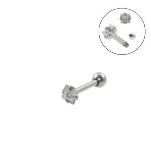 MICRO-RETO PONTO DE LUZ PEDRA CÚBICA - C7 (3MM) (PRATA/ AÇO) - Imagem 1