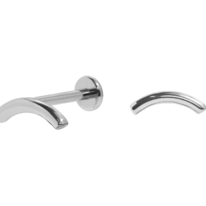 LABRET AÇO R/I BARRA CURVADA - Imagem 1