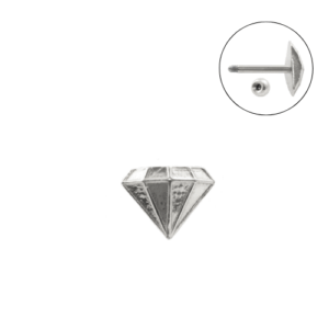 MICRO RETO DIAMANTE C28 - PRATA/ AÇO - Imagem 1