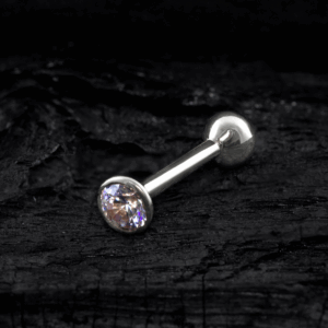 MICRO RETO PONTO DE LUZ OURO CRAV. INGLESA - BRANCO / 2.0MM - Imagem 1