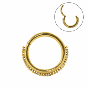 SEGMENTO CLICKER AÇO PVD GOLD INDIANO - Imagem 1