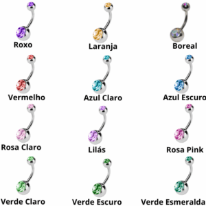 BANANA BELL AÇO C/ STRASS 2 PEDRAS - BOREAL M - Imagem 2