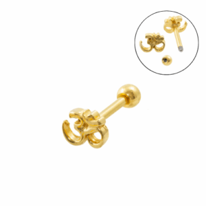 MICRO RETO OM C92 - BANHADO A OURO - Imagem 1