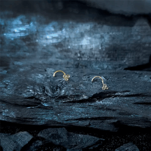 NOSTRIL OURO TRINITY C/ PEDRA CRAV. INGLESA - AMARELO - Imagem 1