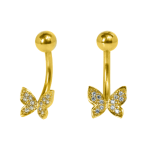 BANANA BELL BORBOLETA - UP179 (BANHADO A OURO) - Imagem 1