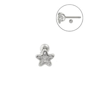 MICRO RETO ESTRELA C3 - PRATA/ AÇO - Imagem 1