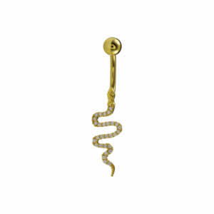 BANANA BELL COBRA CRAVEJADA - UP265 (BANHADO A OURO) - Imagem 1