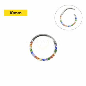 SEGMENTO CLICKER AÇO FRONTAL MULTI COLORS - 10MM - Imagem 1