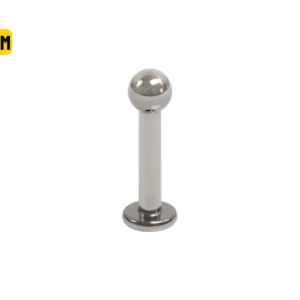 LABRET TITÂNIO R/INTERNA - 1.6 X 6 X 4MM - Imagem 1