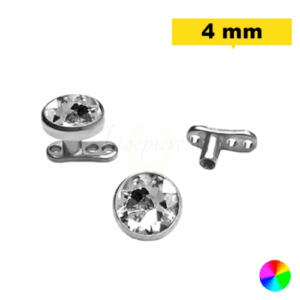 MICRODERMAL TITÂNIO P/ BRANCA - 4MM - Imagem 1