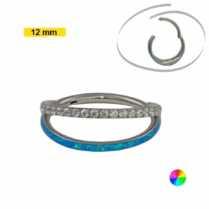 SEGMENTO CLICKER TITÂNIO 2 FASES ZIRCONIA/ OPALA - 12MM - Imagem 1