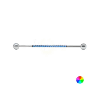 TRANSVERSAL TITÂNIO R/I CRAVEJADO OPALA - AZUL - Imagem 1
