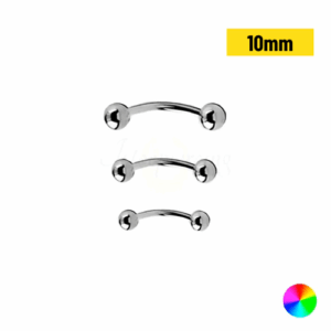 MICRO CURVO TITÂNIO NATURAL 1.2 X 10 X 3MM - Imagem 1