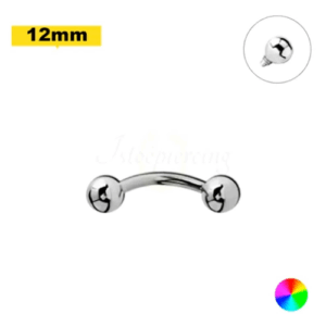 MICRO CURVO TITÂNIO NATURAL R/INTERNA 1.2 X 12 X 3MM - Imagem 1